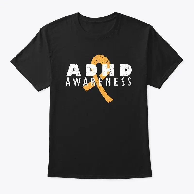 ADHD Awareness Orange Ribbon